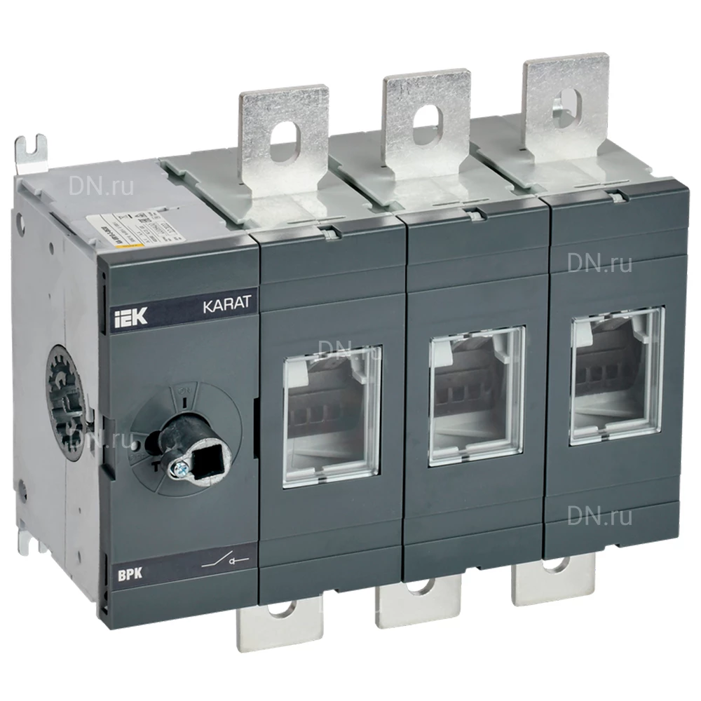 Выключатель-разъединитель IEK KARAT ВРК 3P, рабочий ток 800А, стандартное исполнение, без рукоятки управления KA-VR10-3-0800
