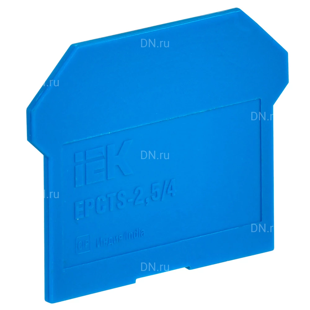 Заглушка IEK ARMAFIX CTS 2.5/4мм² для колодки клеммной, материал - пластик, цвет - синий YCT10-00-K07-002-ZGL