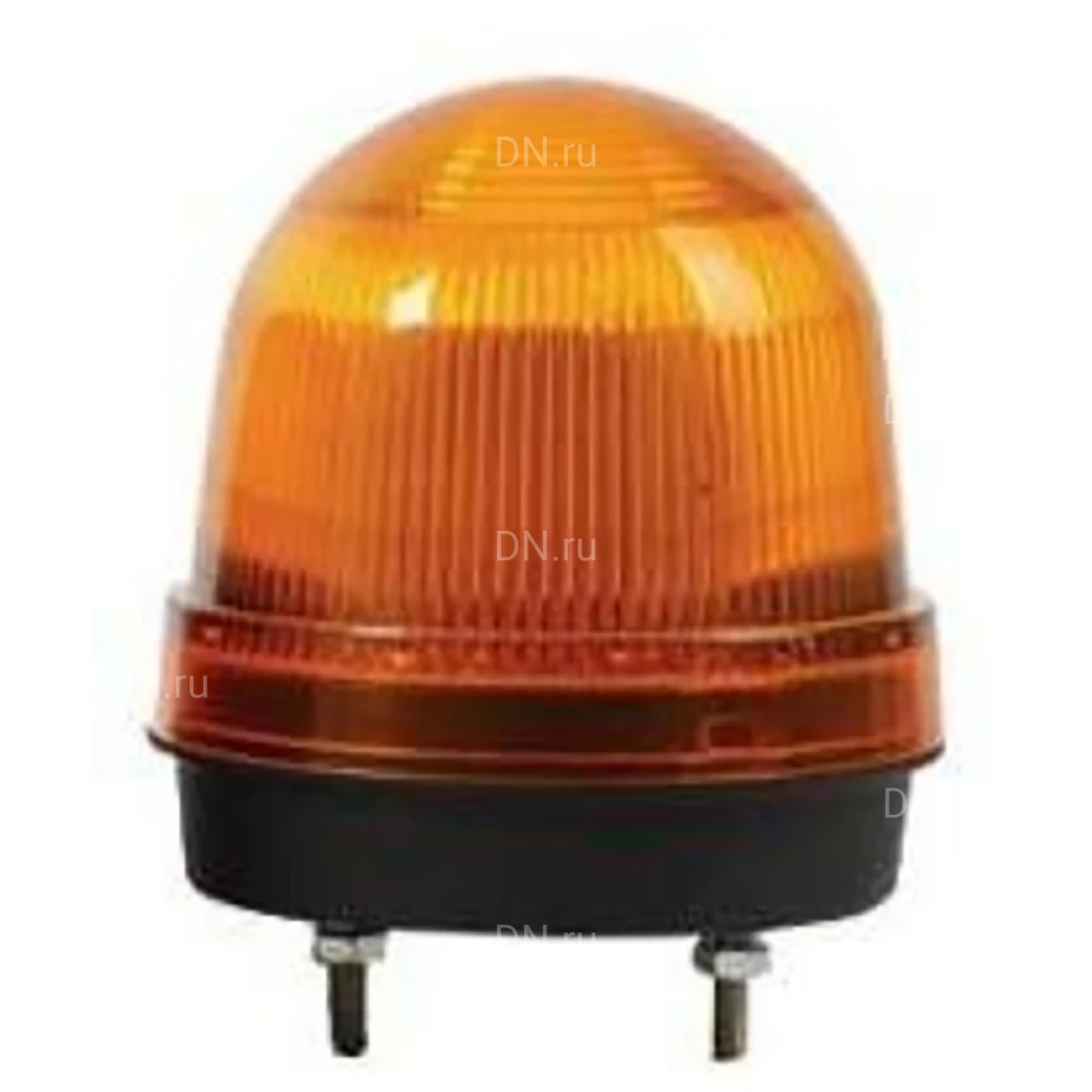 Маячок светосигнальный INNOCONT SL70B-220-Y диаметр - 70мм, вращающееся свечения, с зуммером, цвет - желтый, 220В, IP54