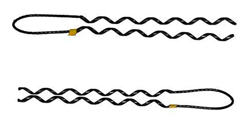 Вязки спиральные ИНСТАЛЛ ВС 35/50.2 нагрузка - 3 кН, сечения проводника - 35-50 мм2, корпус - сталь/пластик