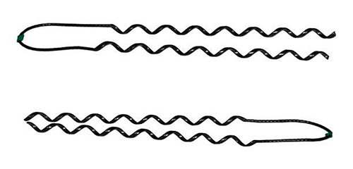 Вязки спиральные ИНСТАЛЛ ВС 70/95.2 длина - 525 мм, нагрузка - 3 кН, сечения проводника - 70-95 мм2, корпус - сталь/пластик