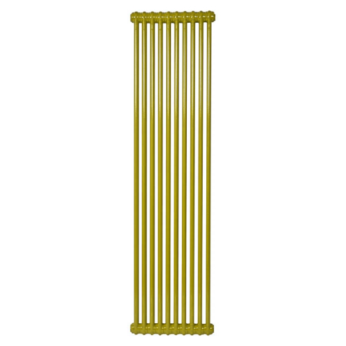Радиаторы стальные трубчатые IRSAP Tesi 2 высота 450 мм, 24 секций, присоединение резьбовое - 1/2″, подключение - нижнее по центру Т52, со встроенным вентилем сверху, теплоотдача 1006 Вт, цвет – желтый