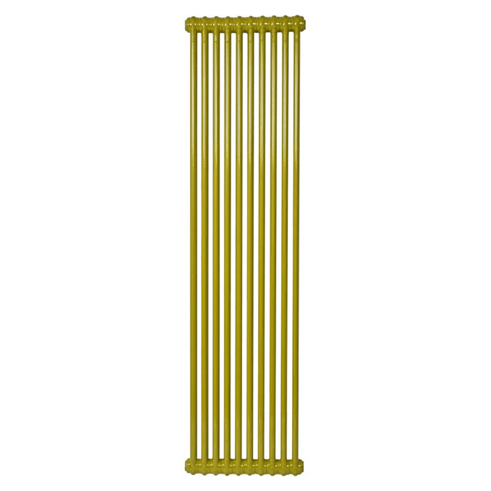 Радиатор стальной трубчатый IRSAP Tesi 2 высота 450 мм, 24 секций, присоединение резьбовое – 1/2″, подключение - нижнее по центру Т52, со встроенным вентилем сверху, теплоотдача 1006 Вт, цвет – желтый