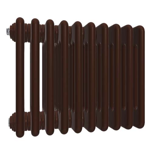 Радиаторы стальные трубчатые IRSAP Tesi 5 высотой 565 мм, 25 секций, присоединение резьбовое - 1/2″, подключение - нижнее со встроенным вентилем сверху T25, цвет - коричневый