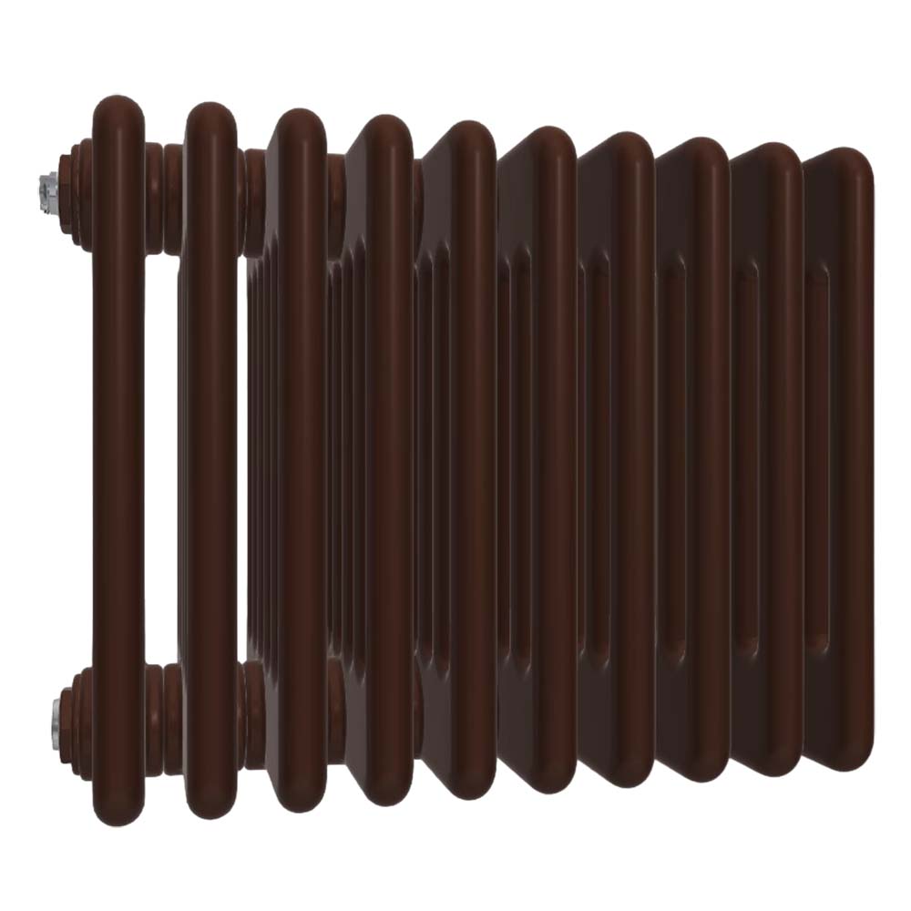 Радиатор стальной трубчатый IRSAP Tesi 6 высота 350 мм, 52 секции, присоединение резьбовое - 1/2″, подключение - нижнее со встроенным вентилем сверху T25, теплоотдача 4591.6 Вт, цвет - коричневый