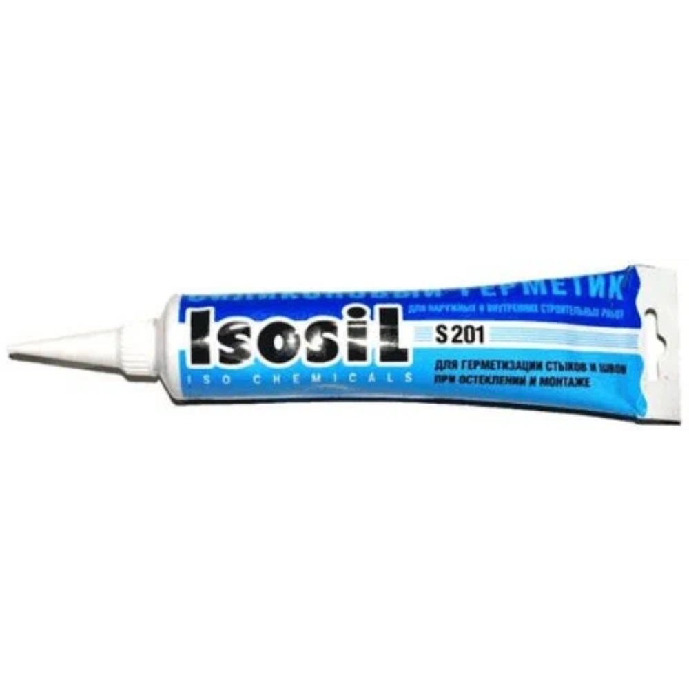 Герметик Isosil S201 115 мл силиконовый, универсальный, белый