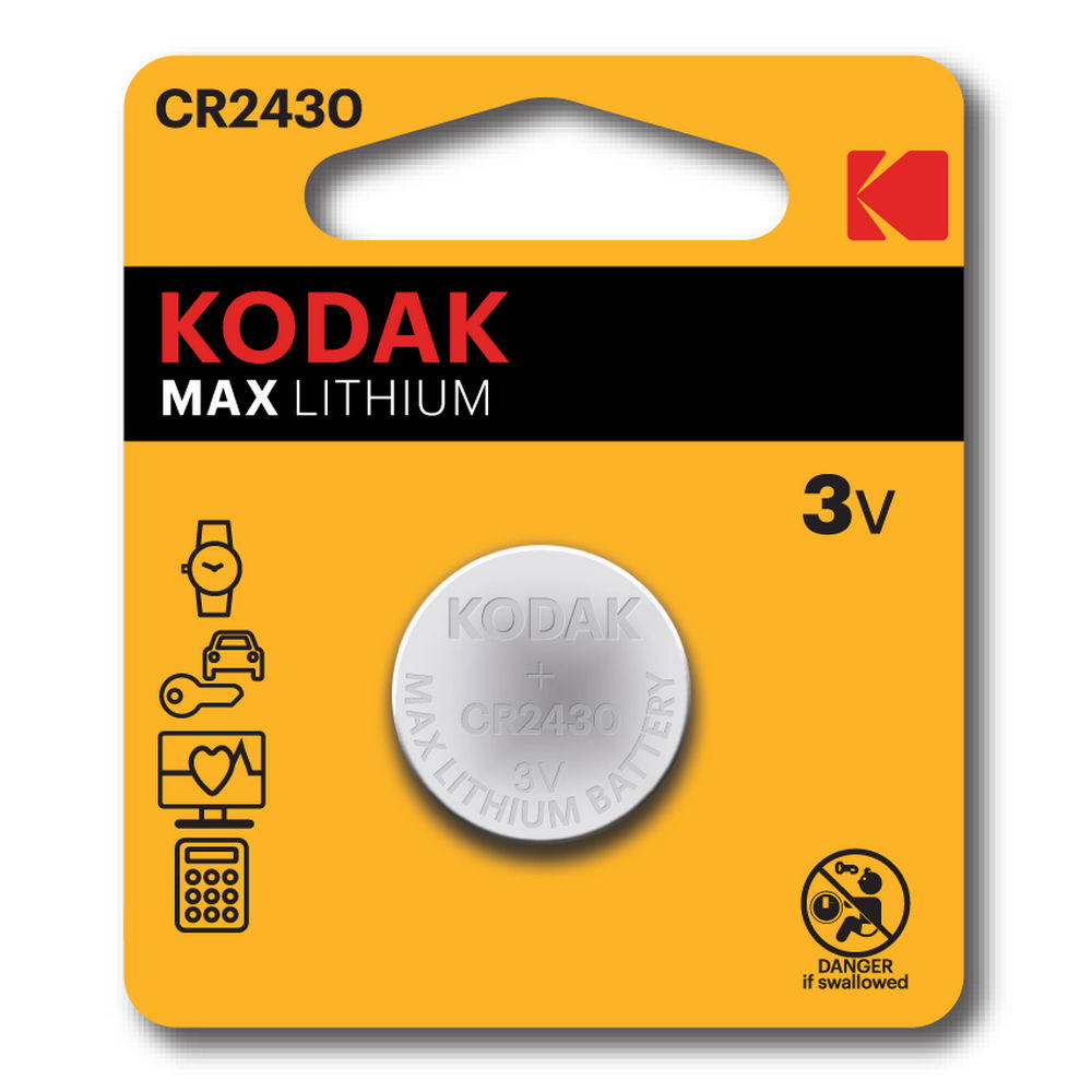 Батарейка KODAK Max Lithium количество - 1, размер - CR2430