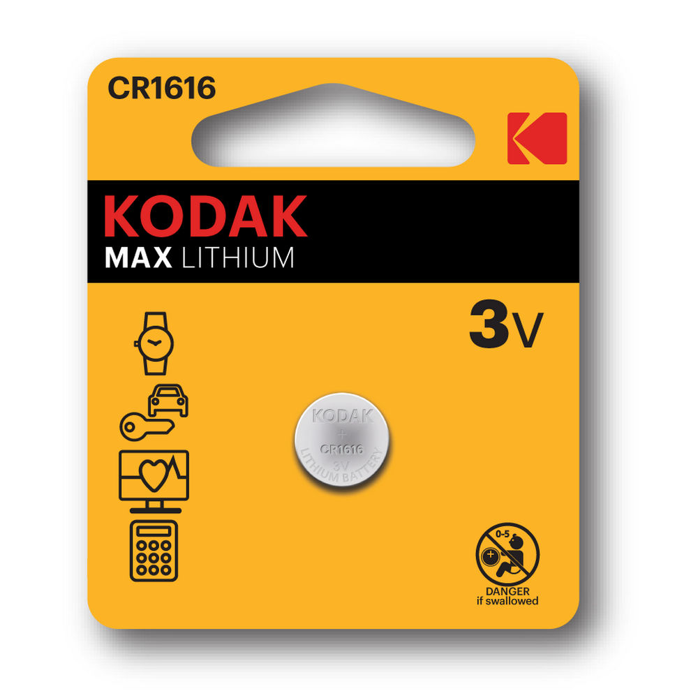 Батарейка KODAK Max Lithium количество - 1, размер - CR1616