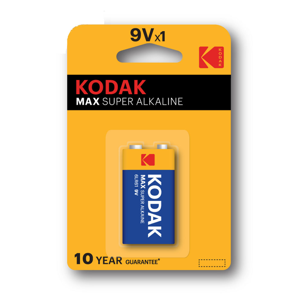 Батарейка KODAK MAX SUPER Alkaline количество - 1, размер - 6LR61