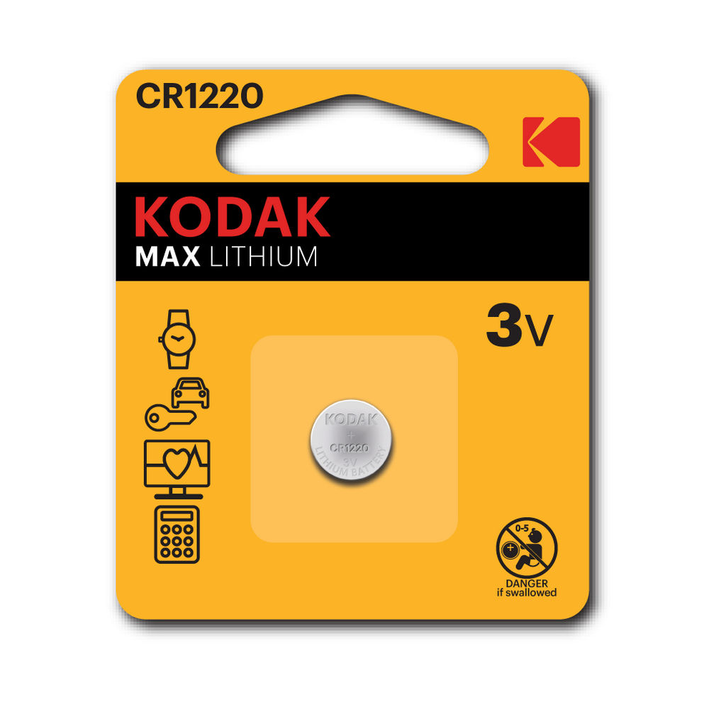 Батарейка KODAK Max Lithium количество - 1, размер - CR1220