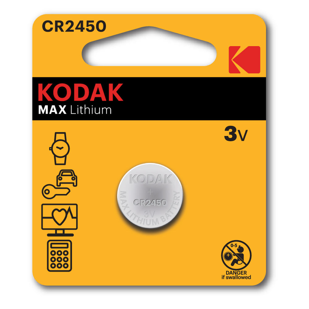 Батарейка KODAK MAX Lithium количество - 1, размер - CR2450