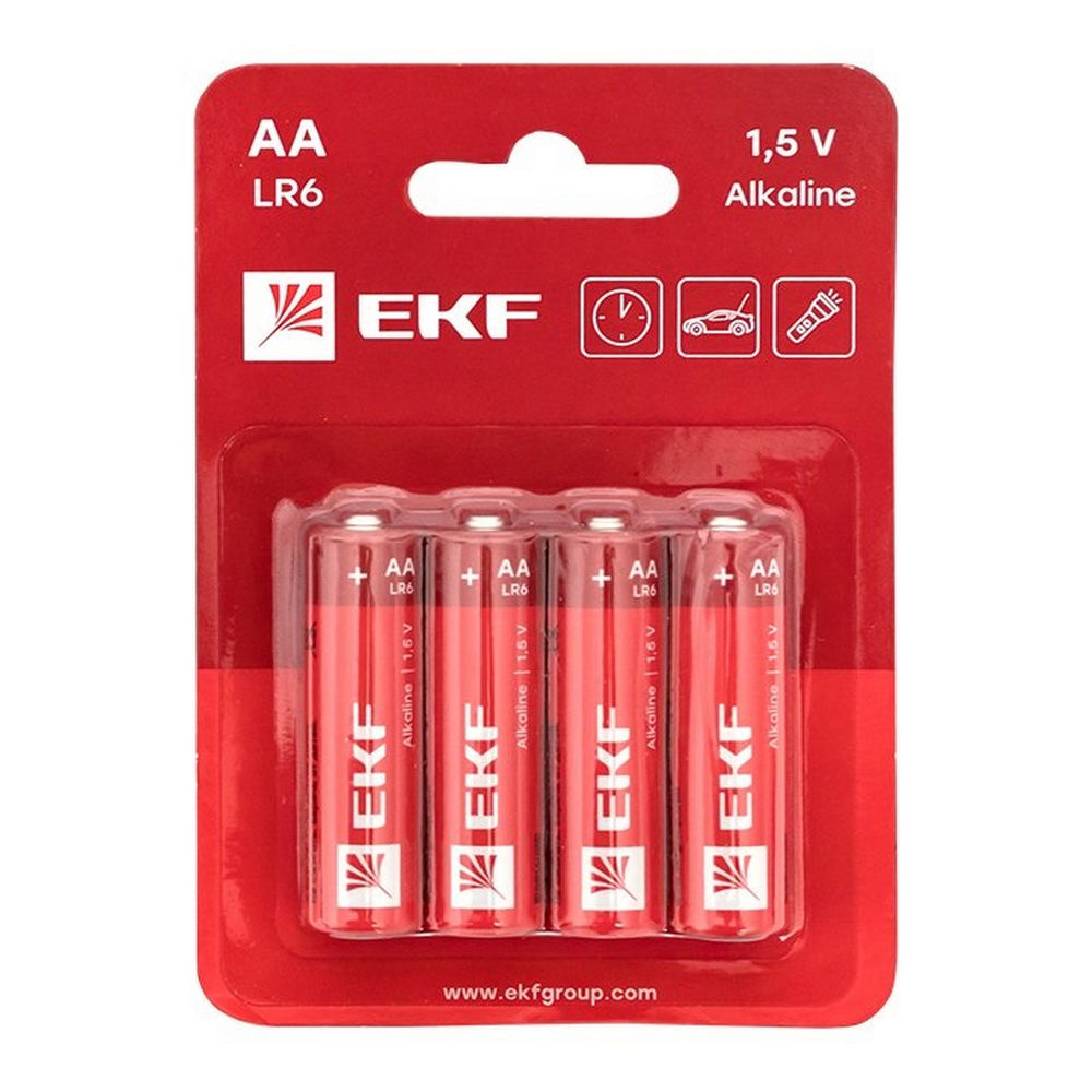 Батарейки алкалиновые  EKF PROxima количество - 4BL, размер - AA, емкость - 2820 Ач