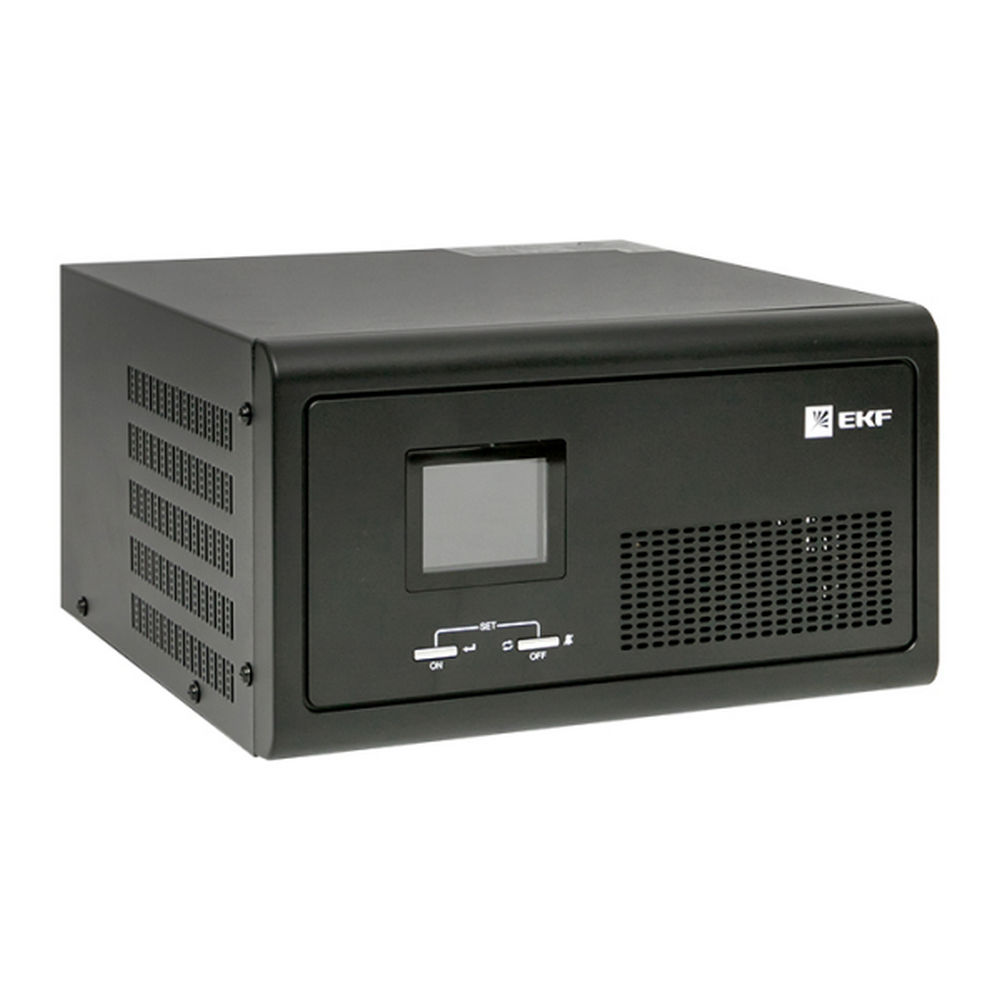 Источник бесперебойного питания (ИБП) EKF E-Power PSW-H PROxima 1000 ВА, 2 x schuko, 1000 Вт, линейно-интерактивный, с батарейным автоматом