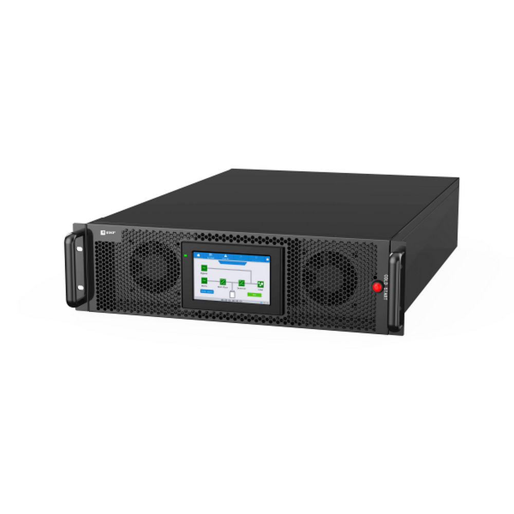 Источник бесперебойного питания (ИБП) EKF E-Power SW900Pro-G5 20000 ВА, без АКБ, фазы 3/3, 20000 Вт, Ethernet, двойного преобразования, монтаж в стойку