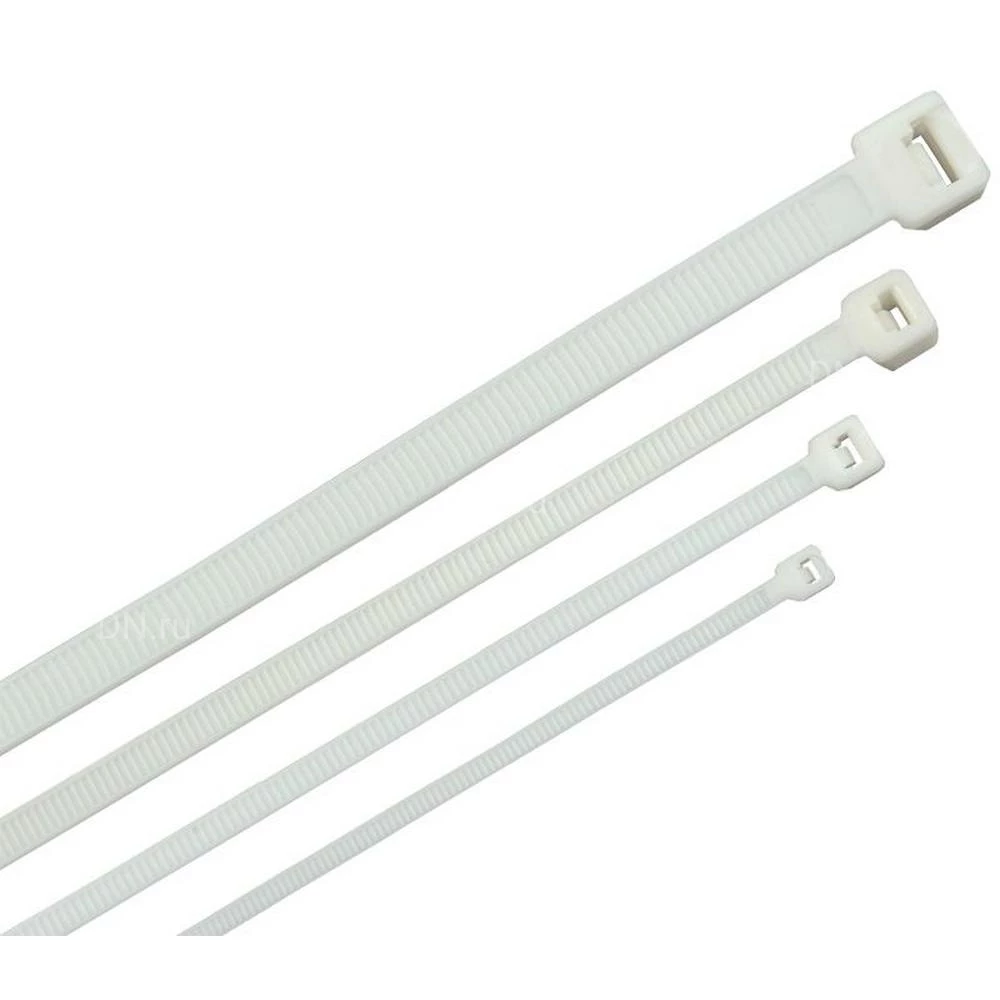 Хомут кабельный ITK ХКн 3.6х300мм нейлон, цвет - белый, количество - 100шт HKW-W36-L300