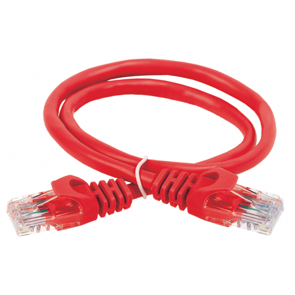 Патч-корд ITK UTP 24AWG длина кабеля - 0.5 м, категория - 5Е, тип разъема - RJ-45, материал оболочки - LSZH, цвет - красный