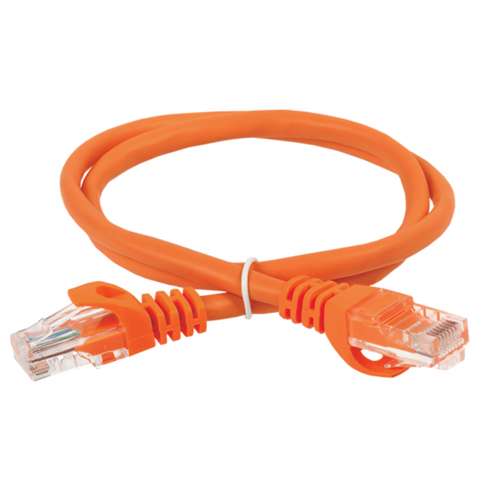 Патч-корд ITK UTP 24AWG длина кабеля - 0.5 м, категория - 5Е, тип разъема - RJ-45, материал оболочки - LSZH, цвет - оранжевый