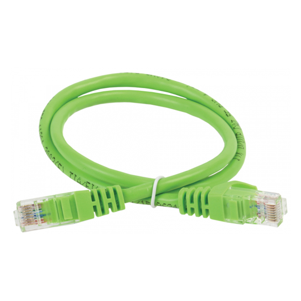 Патч-корд ITK UTP 24AWG длина кабеля - 3 м, категория - 5Е, тип разъема - RJ-45, материал оболочки - LSZH, цвет - зеленый