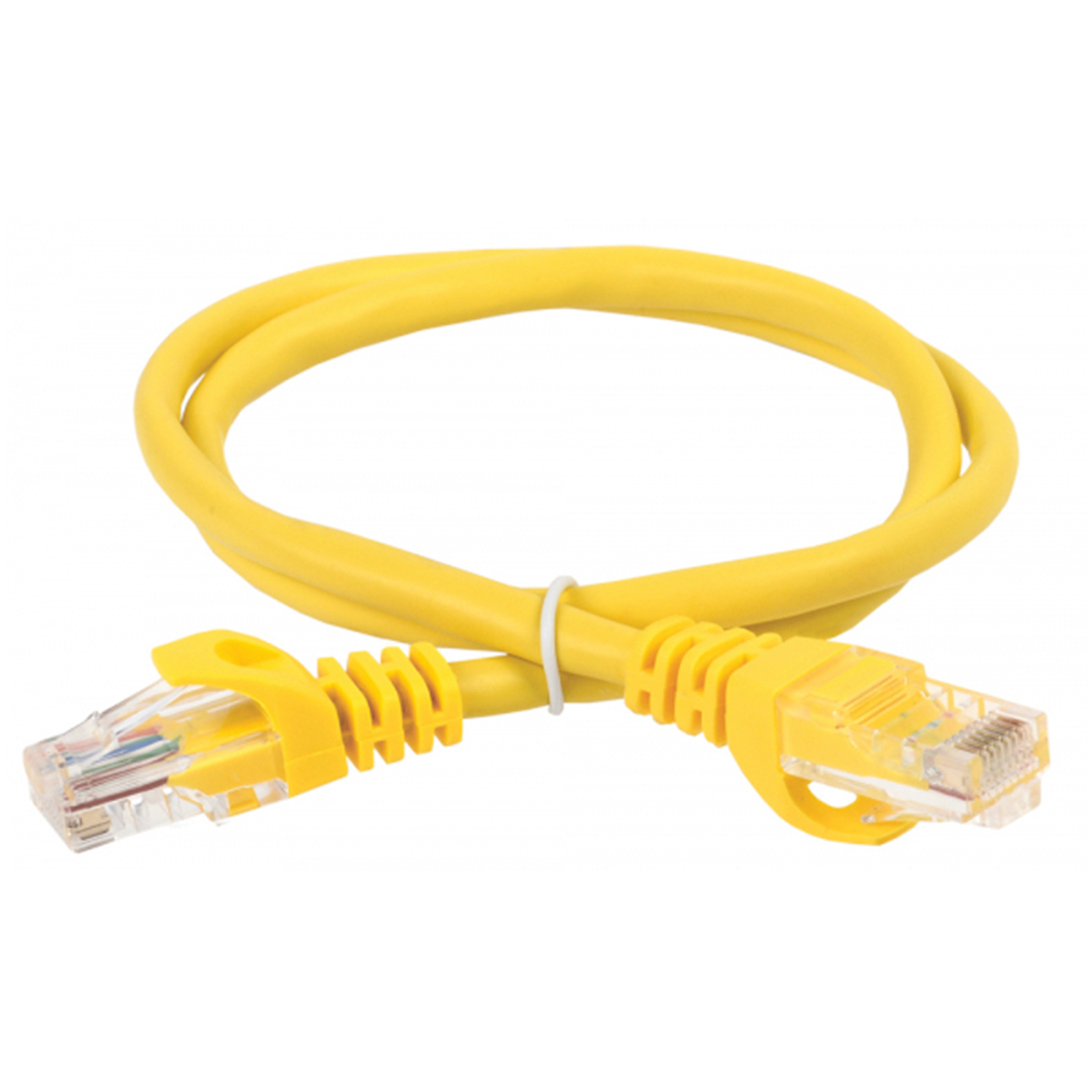 Патч-корд ITK UTP 24AWG длина кабеля - 3 м, категория - 5Е, тип разъема - RJ-45, материал оболочки - ПВХ, цвет - желтый