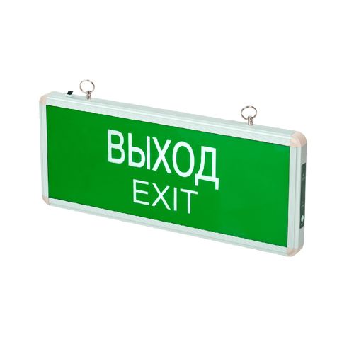 Светильники аварийные JazzWay PEL Выход - Exit светодиодные, мощность - 3 Вт, номинальное напряжение - 1.2 В, IP20, время работы в аварийном режиме - 1.5 ч