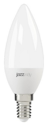 Лампы светодиодные JazzWay PLED-SP C37 мощность - 7-11 Вт, цоколь - E14, световой поток - 530-980 Лм, цветовая температура - 3000-5000 К, форма - свеча (тип С)