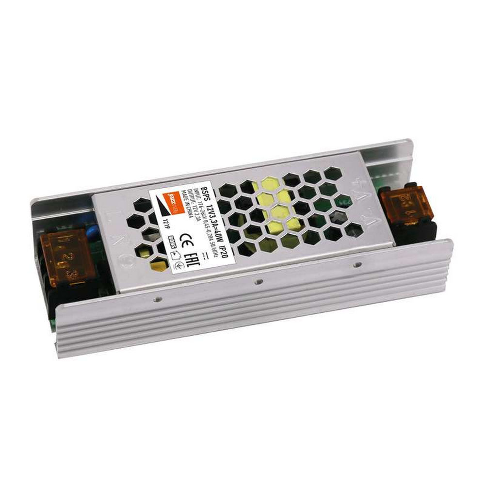 Блок питания JazzWay BSPS 40 Вт, 3.3 А, 12 В, для светодиодных лент, IP20