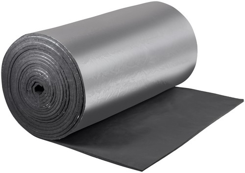 Рулоны теплоизоляционные K-flex ST Alu толщина 6-40 мм, длина 4-30 м, материал - вспененный каучук с покрытием - AL CLAD, черные