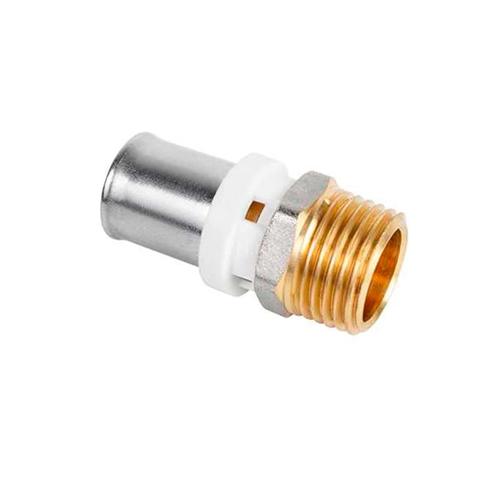 Муфта K-flex SOLID Ду32x1″ Ру10 для металлопластиковых труб, корпус - латунь CW617N, уплотнение - EPDM, присоединение - компрессионное/наружная резьба