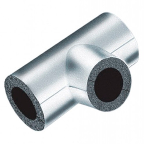 Тройники теплоизоляционные K-flex ST AL CLAD толщина 9 мм, диаметр 28-125 мм, из вспененного каучука с алюминизированным покрытием AL CLAD