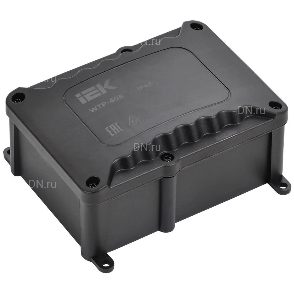 Коробка распределительная IEK WTP-408, герметичная, количество вводов - 0шт, IP68, 450В, упаковка - 1шт. UWB10-O-000-40-00-68