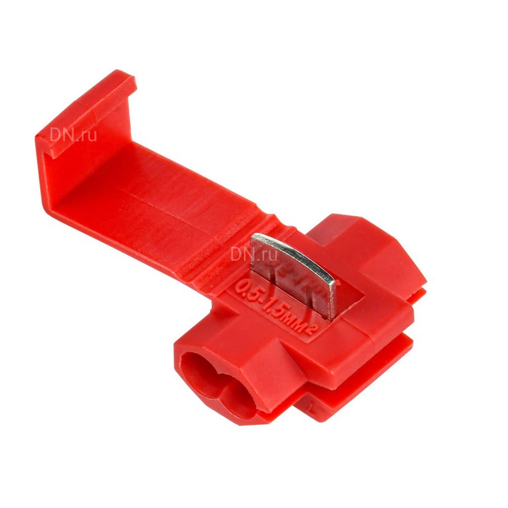 Зажим прокалывающий IEK ЗПО-2 ответвительный 0.5-1.5мм2, цвет - красный, упаковка - 100шт. UKW10-1-100