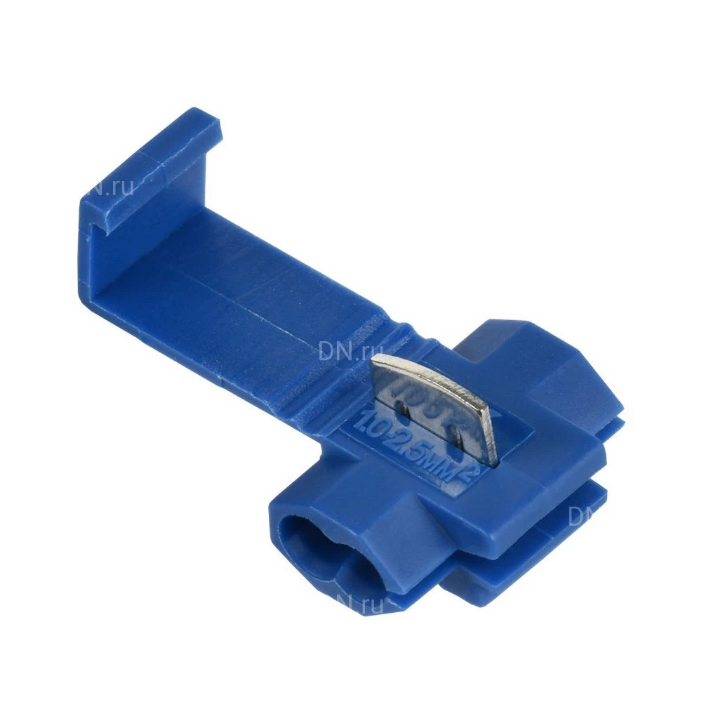Зажим прокалывающий IEK ЗПО-2 ответвительный 1.0-2.5мм2, цвет - синий, упаковка - 100шт. UKW10-2-100