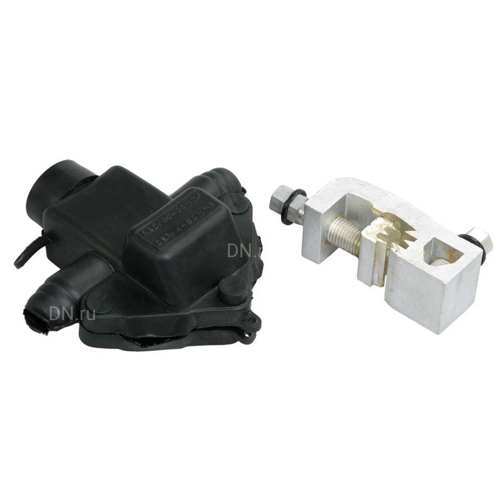 Зажим ответвительный IEK ЗОРЗБ-2С 70-150/4-50 номинальное сечение переходной секции - 70-150мм2, упаковка - 6шт. UZA-10-70150-0450