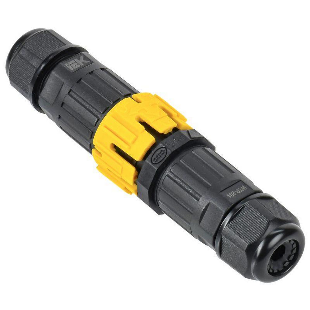 Коннектор кабельный IEK герметичный WTP 204 3 PIN 10 мм сечение ответвительного проводника - 0.5-2.5 мм²,  сечение магистрального проводника  - 0.5-2.5 мм², тип -  I, количество - 1 шт., цвет - черный