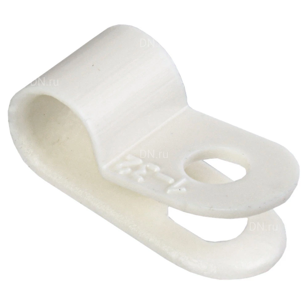 Скоба крепежная IEK диаметр - 5.7мм, цвет - белый, материал - нейлон, упаковка - 50шт. USK11-05-050-K01