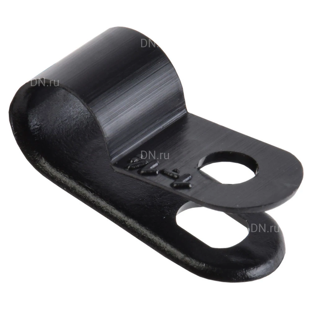 Скоба крепежная IEK диаметр - 6.4мм, цвет - черный, материал - нейлон, упаковка - 50шт. USK11-06-050-K02