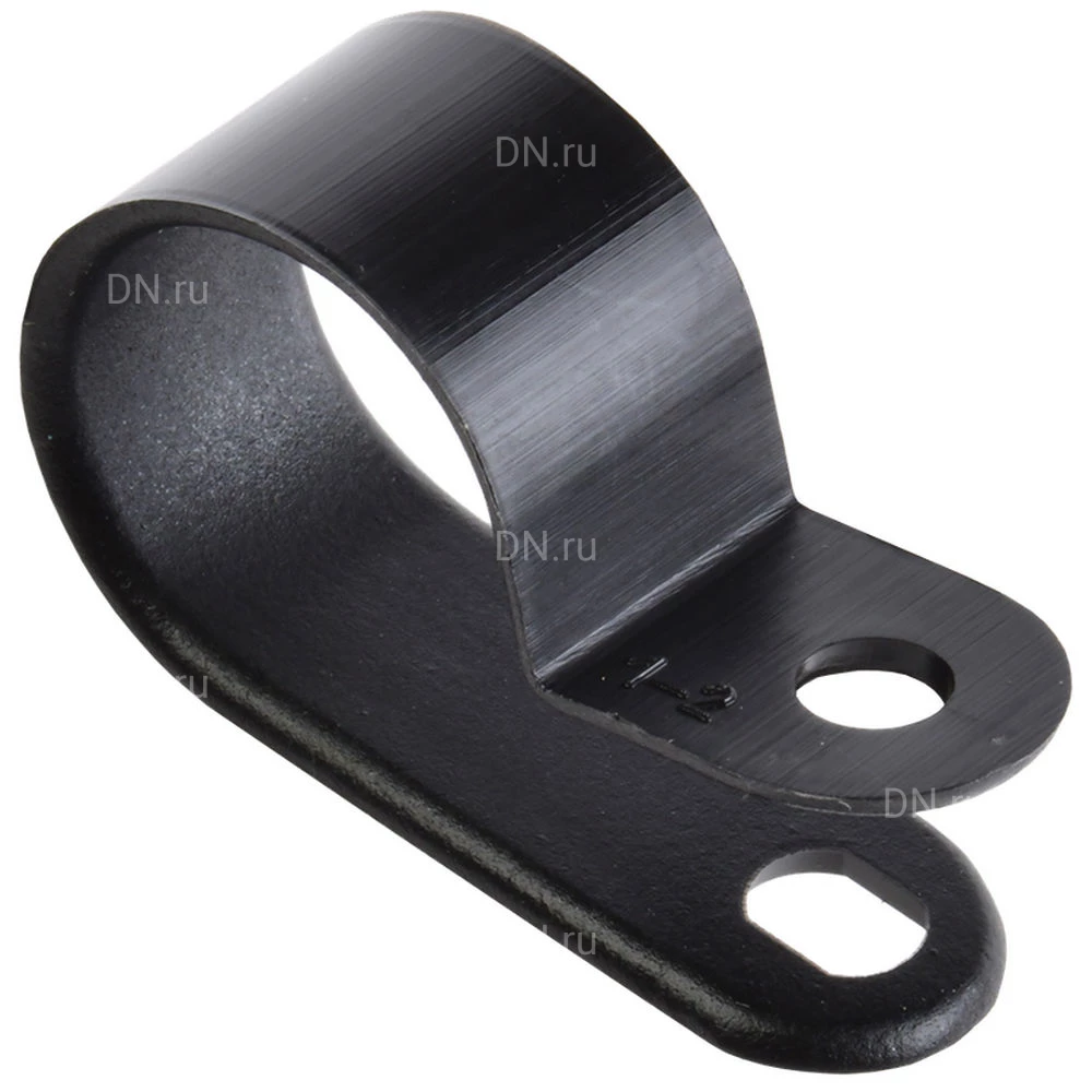 Скоба крепежная IEK диаметр - 15.8мм, цвет - черный, материал - нейлон, упаковка - 50шт. USK11-16-050-K02