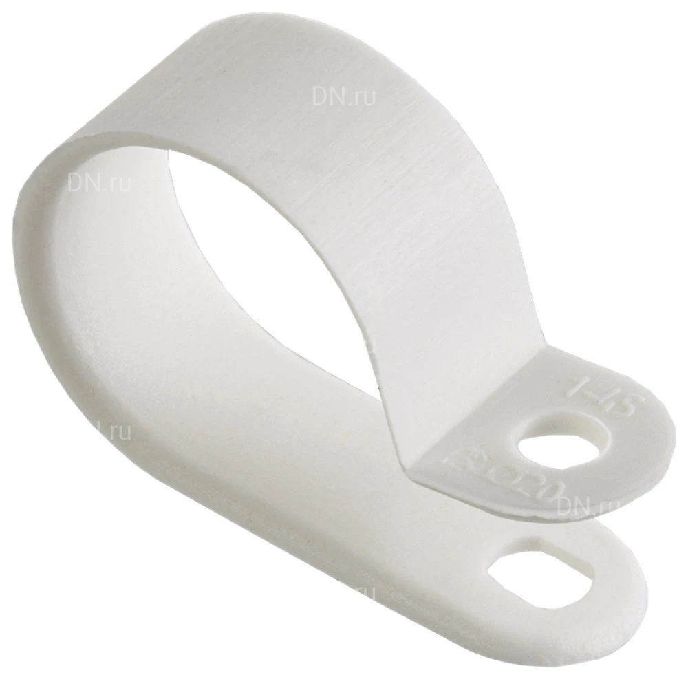 Скоба крепежная IEK диаметр - 19.4мм, цвет - белый, материал - нейлон, упаковка - 50шт. USK11-20-050-K01