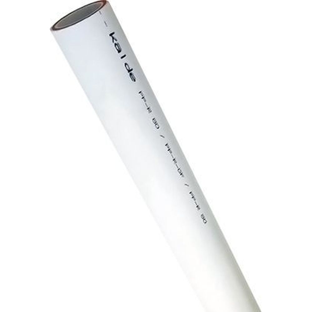 Труба PP-R Kalde Tfr Дн63x10.5 Ру25 полипропиленовая, длина - 4 м, армированная стекловолокном, цвет-белый