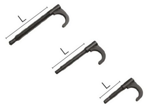 Крюки для труб 12-20/12-26 мм KAN Дн14-20 L=77 мм Ø=8 мм одинарные пластиковые