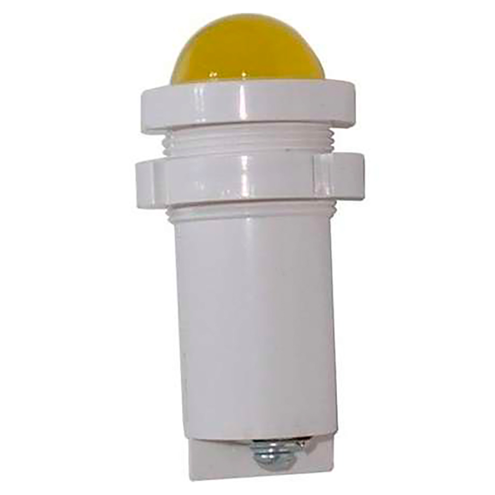 Лампа сигнальная Каскад-Электро СКЛ 14А-Ж-2-220 диаметр отверстия – 22 мм, LED 220В, IP54, цвет – желтый