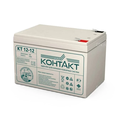 Аккумуляторные батареи КОНТАКТ КТ, напряжение - 6-12В, емкость - 1.2-17Ач, тип клеммы - F1