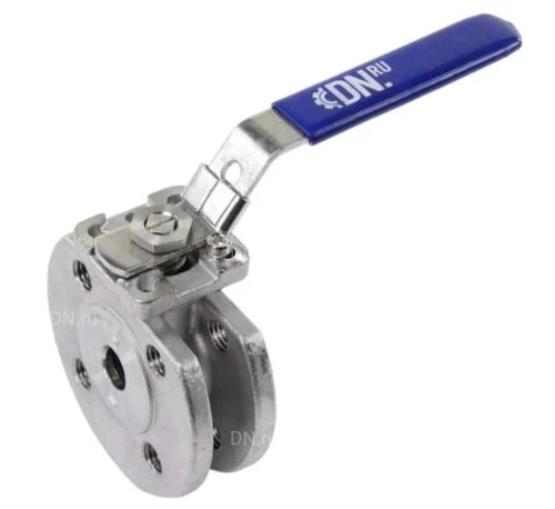 Краны шаровые DN.ru BV3232P-FP-Fb-ISO-H WDVF Ду50-100 Ру16 полнопроходные, межфланцевые, корпус - нержавеющая сталь 316, уплотнение - PTFE, с ISO-фланцем и рукояткой