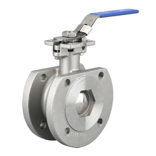 Краны шаровые САГА S-B1FiXX-4 Ду20-150 односоставные, межфланцевые, полнопроходные с рукояткой