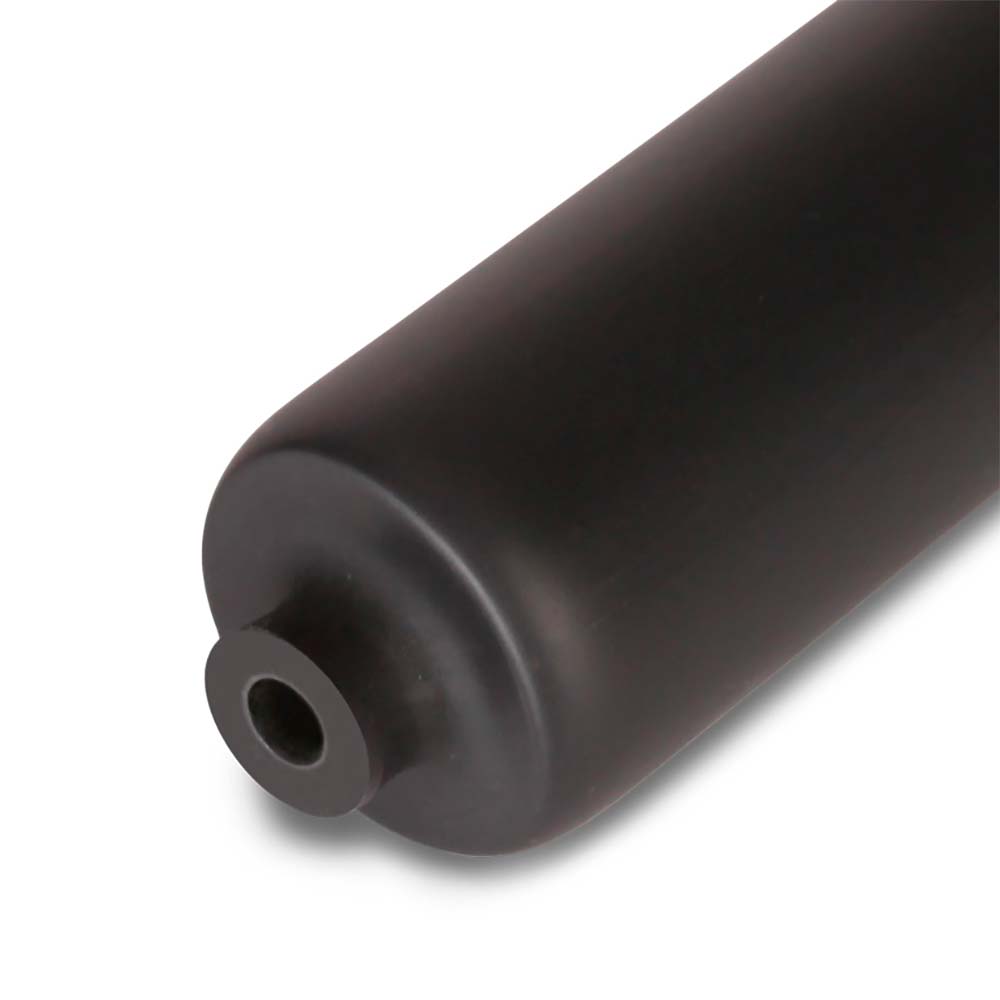 Трубка термоусадочная клеевая КВТ ТТК 16/4 мм, длина 1 м, коэффициент усадки 4:1, с подавлением горения, материал - полиолефин, цвет черный