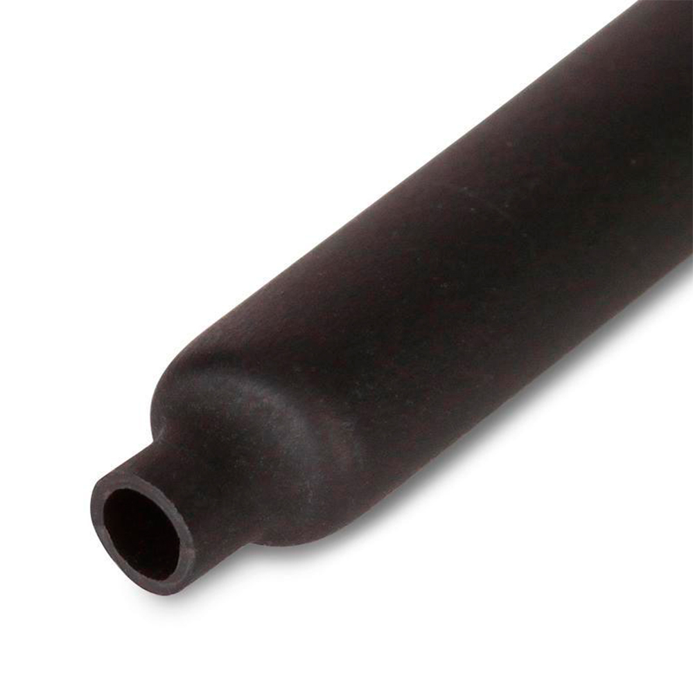 Трубка термоусадочная КВТ ТУТ (HF) Дн25/12.5 L=25 м тонкостенная, диаметр до усадки 25 мм, диаметр после усадки 12.5 мм, материал - полиолефин, коэффициент усадки - 2:1, цвет - черный