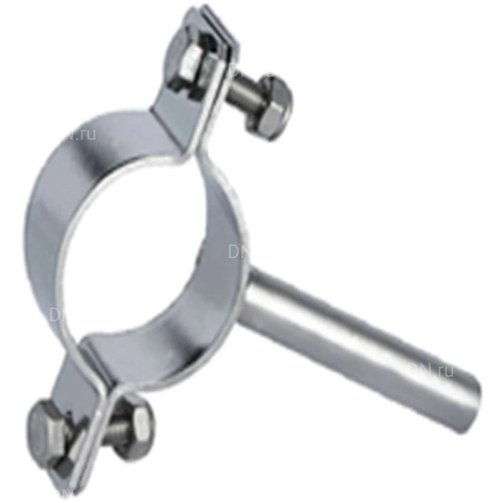 Хомут на ножке LEADTEK Ду65, корпус - нержавеющая сталь AISI304 (CF8), DIN стандарт