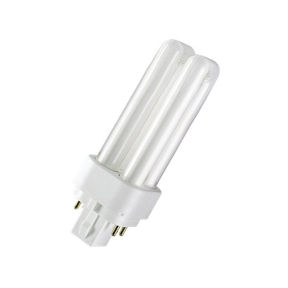 Лампа люминесцентная LEDVANCE DULUX D/E, мощность - 18 Вт, цоколь - G24q-2, световой поток - 1200 лм, цветовая температура - 3000 K