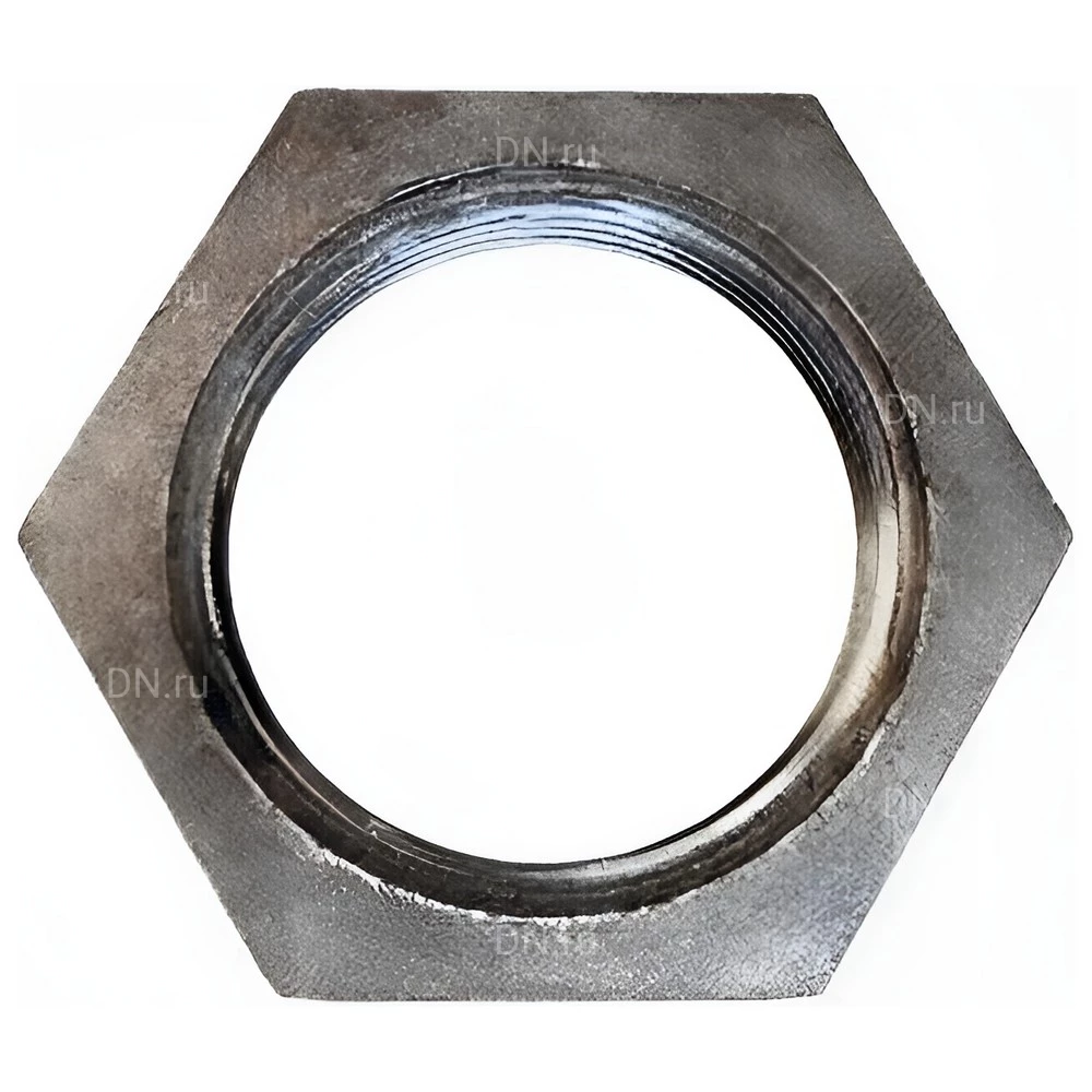 Контргайка Китай 1/2″ Ду15 корпус - углеродистая сталь 20, внутренняя резьба