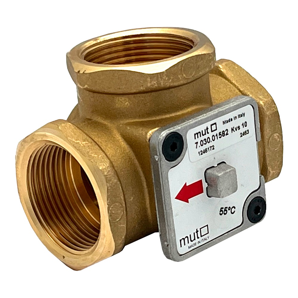Клапан регулирующий MUT TM 3000 1 1/4″ Ду32 Ру10, анти-конденсатный, смесительный, муфтовый, латунный